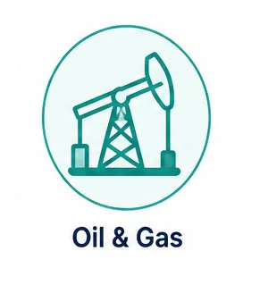 Oil and gas industry icon